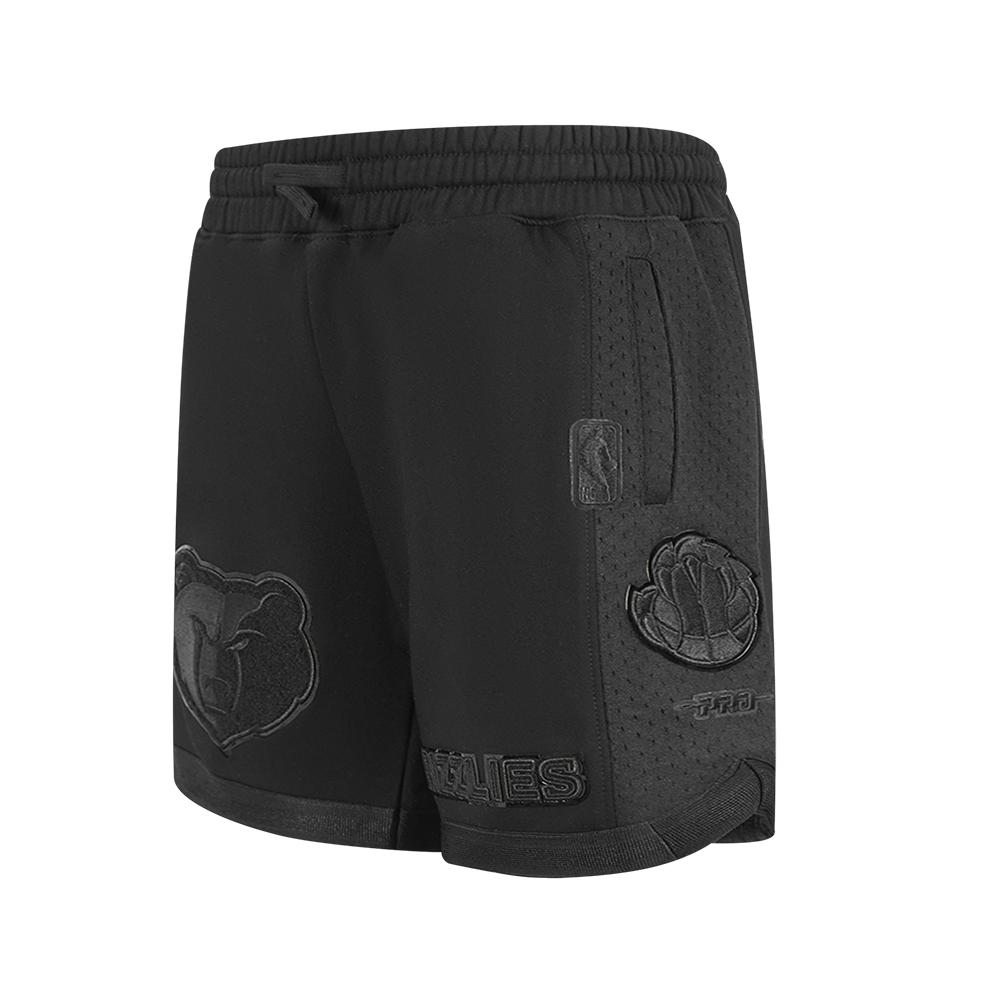 NBA MEMPHIS GRIZZLIES TRIPLE BLACK BIG BOY'S FLC 2.0 SHORT (JET BLACK)