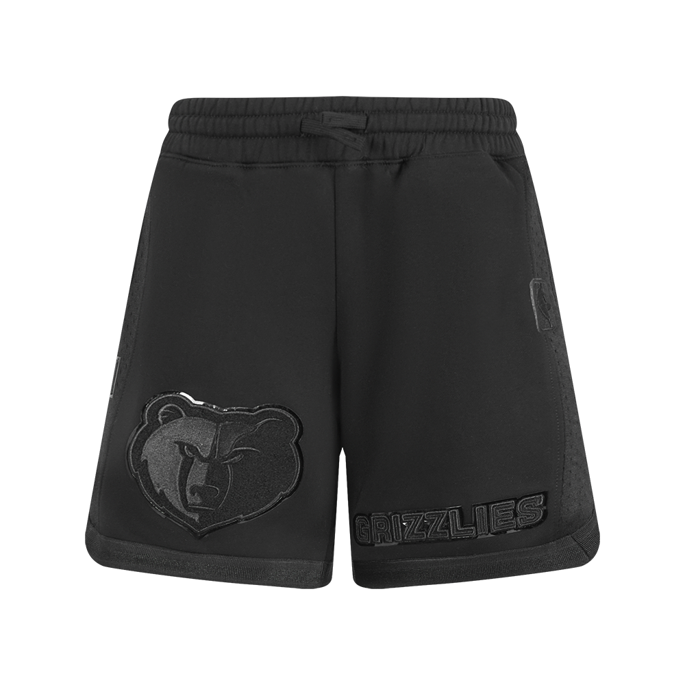 NBA MEMPHIS GRIZZLIES TRIPLE BLACK BIG BOY'S FLC 2.0 SHORT (JET BLACK)