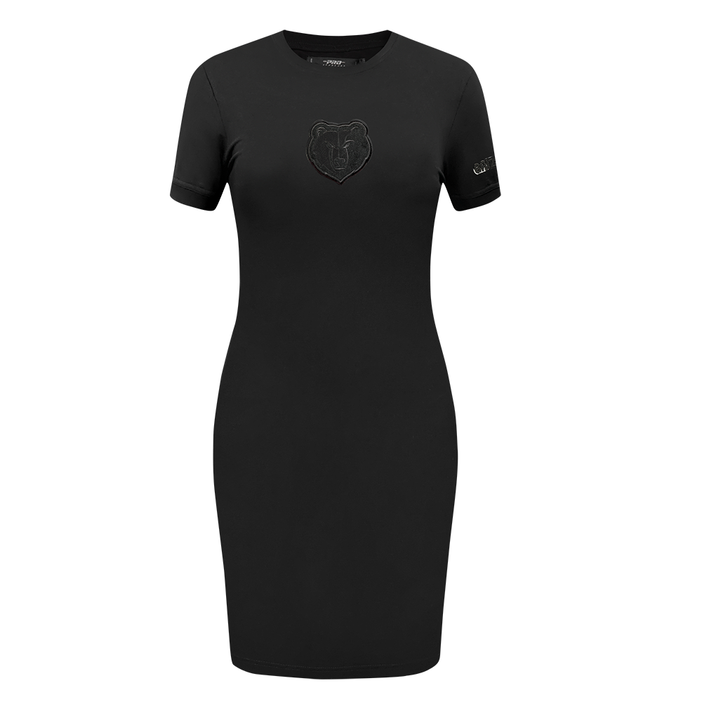 NBA MEMPHIS GRIZZLIES TRIPLE BLACK WOMEN'S BODY CON DRESS (TRIPLE BLACK WOMEN'S)