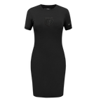 NBA MEMPHIS GRIZZLIES TRIPLE BLACK WOMEN'S BODY CON DRESS (TRIPLE BLACK WOMEN'S)