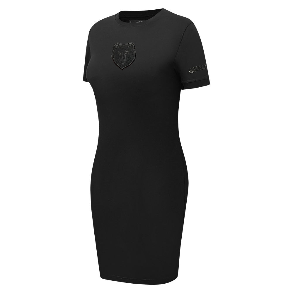 NBA MEMPHIS GRIZZLIES TRIPLE BLACK WOMEN'S BODY CON DRESS (TRIPLE BLACK WOMEN'S)