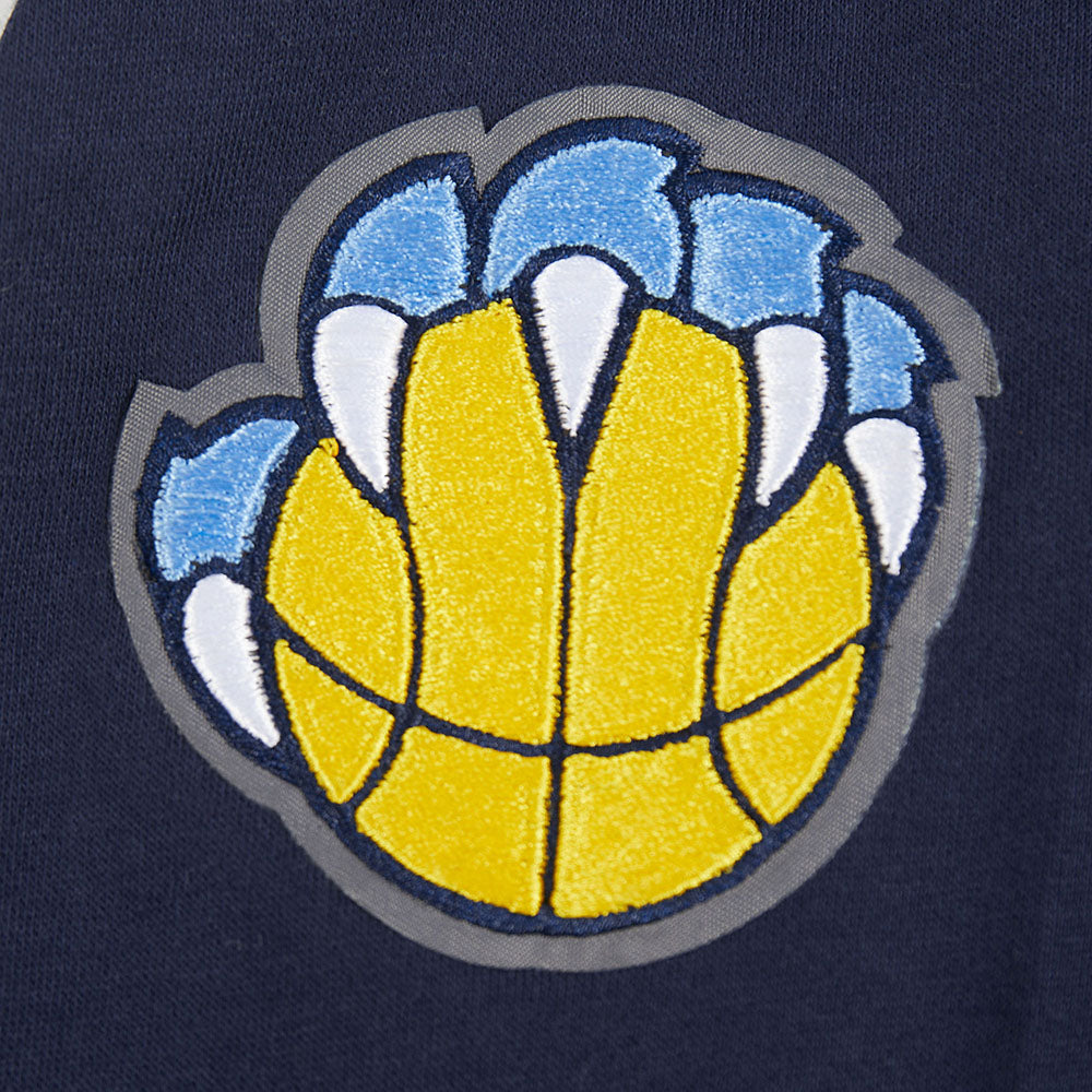 NBA MEMPHIS GRIZZLIES CLASSIC CHANDAIL À CAPUCHON EN MOLLETON À GLISSIÈRE POUR GARÇON JUNIOR (MARINE MINUIT)