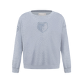 NBA MEMPHIS GRIZZLIES NEUTRAL BIG BOY'S FLC CREWNECK (DARK HEATHER GRAY)