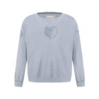 NBA MEMPHIS GRIZZLIES NEUTRAL BIG BOY'S FLC CREWNECK (DARK HEATHER GRAY)