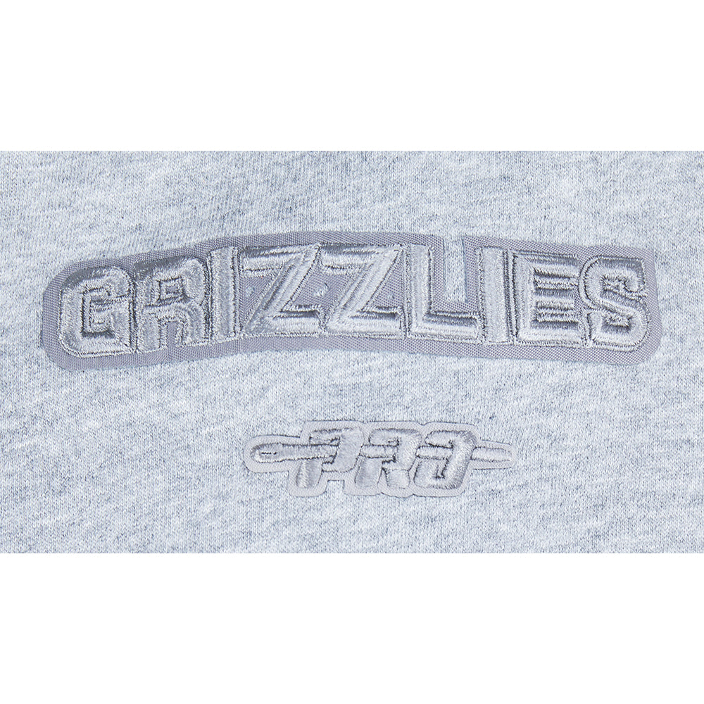 NBA MEMPHIS GRIZZLIES NEUTRAL BIG BOY'S FLC CREWNECK (DARK HEATHER GRAY)