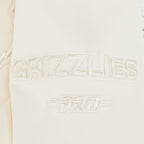 NBA MEMPHIS GRIZZLIES NEUTRAL BIG BOY'S FLEECE CREWNECK (EGGSHELL)