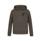 NBA MEMPHIS GRIZZLIES NEUTRAL BIG BOY'S FLC PO HOODIE (DARK TAUPE)