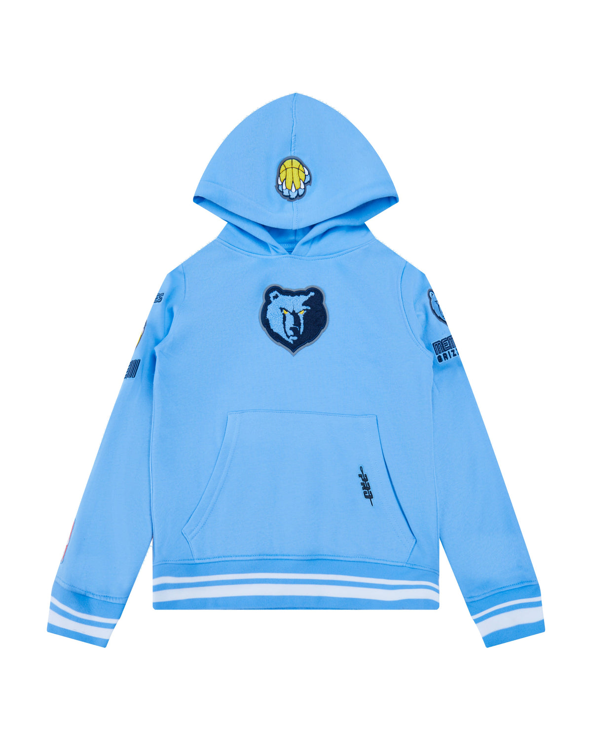 NBA MEMPHIS GRIZZLIES RETRO CLASSIC CHANDAIL À CAPUCHON EN MOLLETON CÔTELÉ POUR GARÇON JUNIOR (BLEU UNIVERSITÉ)