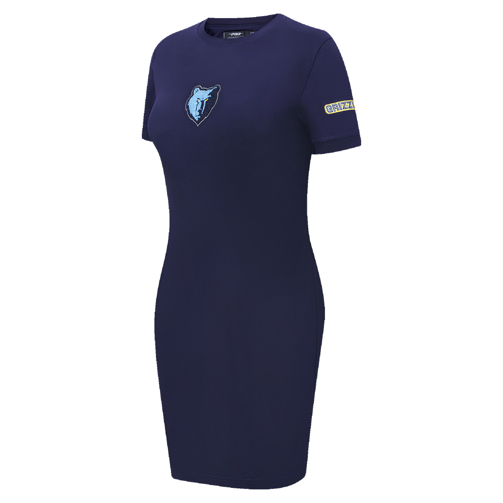 NBA MEMPHIS GRIZZLIES CLASSIC WOMEN'S BODYCON DRESS (MIDNIGHT NAVY)