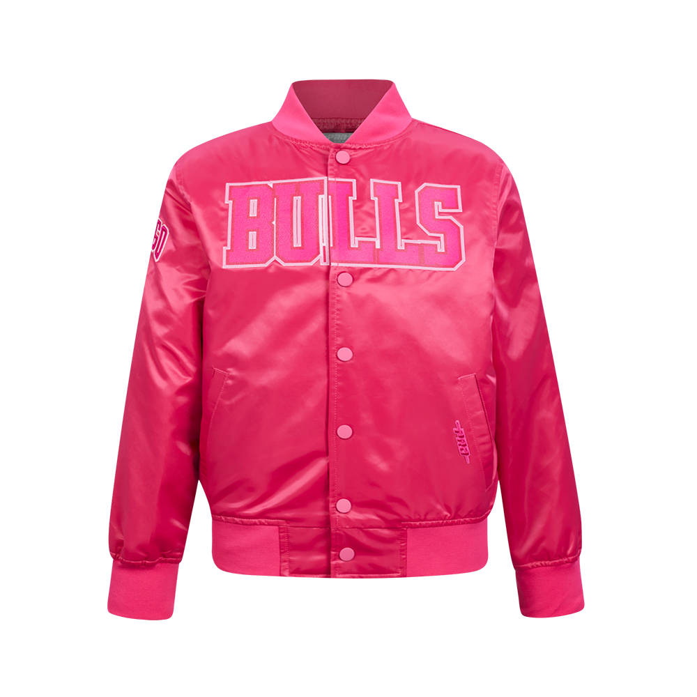 NBA MEMPHIS GRIZZLIES BLOUSON TRIPLE ROSE EN SATIN POUR FILLE JUNIOR (VIOLET BETTERAVE)