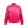 NBA MEMPHIS GRIZZLIES BLOUSON TRIPLE ROSE EN SATIN POUR FILLE JUNIOR (VIOLET BETTERAVE)