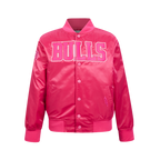 NBA MEMPHIS GRIZZLIES BLOUSON TRIPLE ROSE EN SATIN POUR FILLE JUNIOR (VIOLET BETTERAVE)
