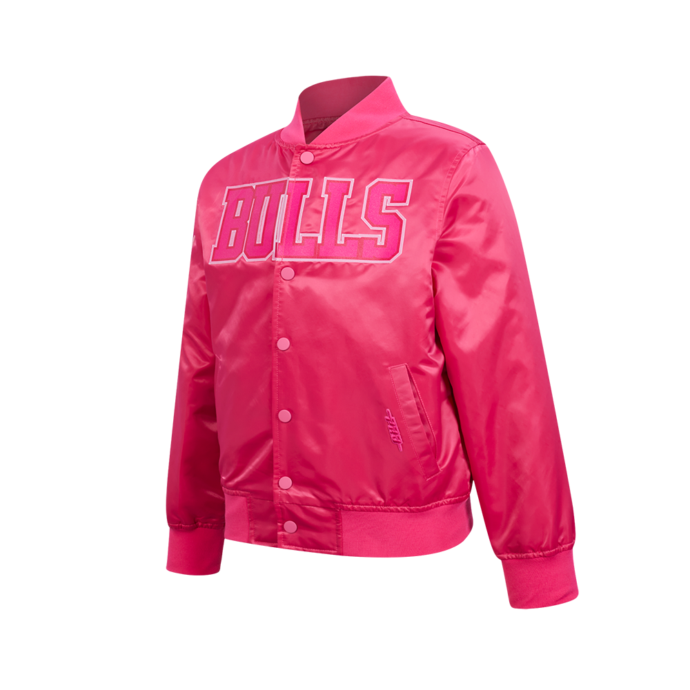 NBA MEMPHIS GRIZZLIES BLOUSON TRIPLE ROSE EN SATIN POUR FILLE JUNIOR (VIOLET BETTERAVE)