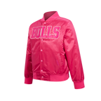 NBA MEMPHIS GRIZZLIES BLOUSON TRIPLE ROSE EN SATIN POUR FILLE JUNIOR (VIOLET BETTERAVE)