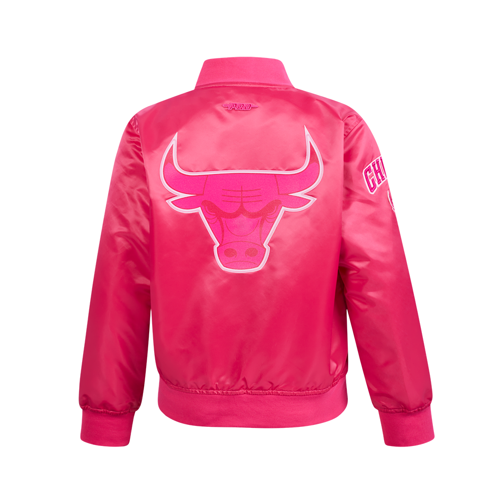 NBA MEMPHIS GRIZZLIES BLOUSON TRIPLE ROSE EN SATIN POUR FILLE JUNIOR (VIOLET BETTERAVE)