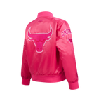 NBA MEMPHIS GRIZZLIES BLOUSON TRIPLE ROSE EN SATIN POUR FILLE JUNIOR (VIOLET BETTERAVE)
