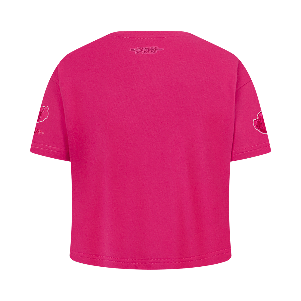 NBA MEMPHIS GRIZZLIES TRIPLE PINK BIG GIRL'S SHORT SLEEVE BOXY TEE (BEETROOT PURPLE)
