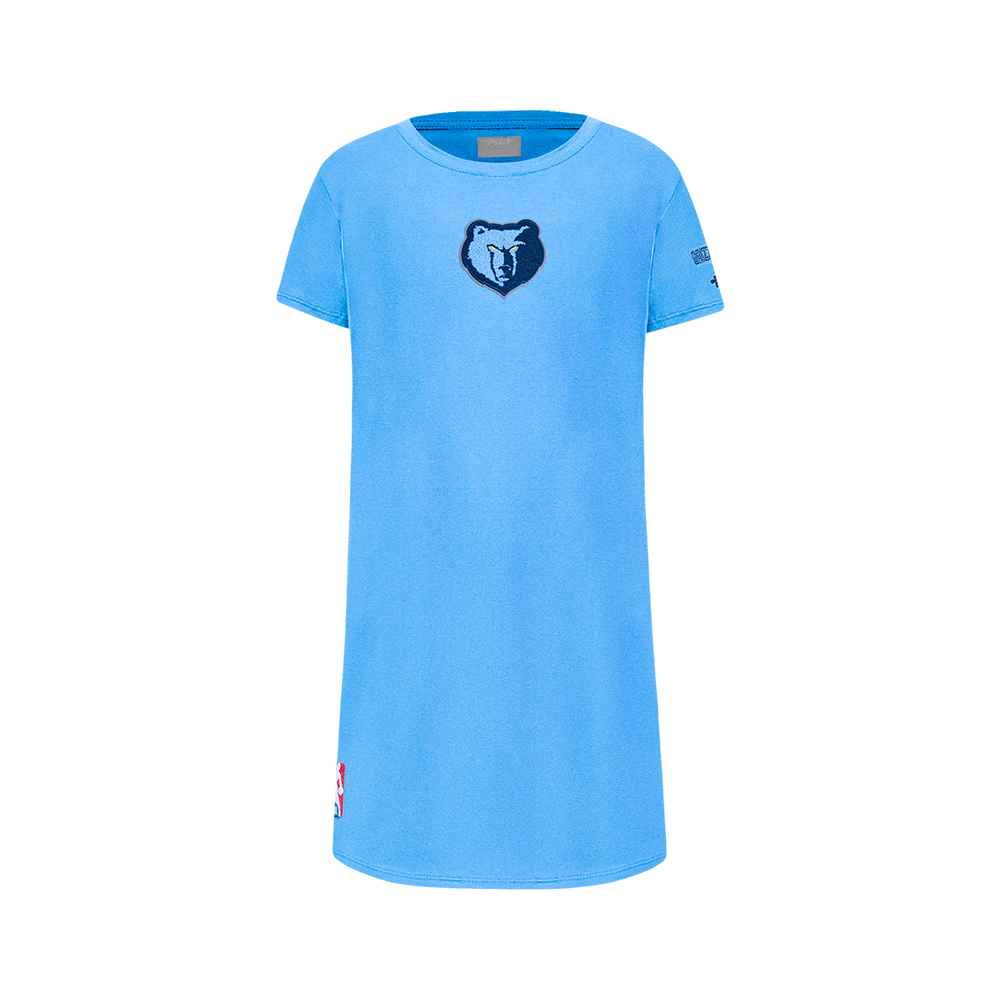 NBA MEMPHIS GRIZZLIES CLASSIC ROBE T-SHIRT POUR FILLE JUNIOR (BLEU UNIVERSITÉ)