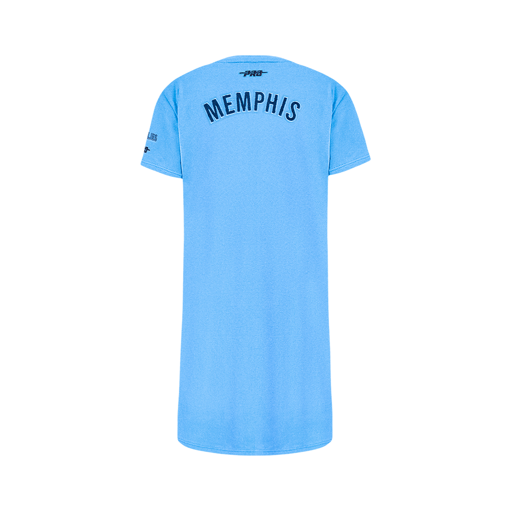 NBA MEMPHIS GRIZZLIES CLASSIC ROBE T-SHIRT POUR FILLE JUNIOR (BLEU UNIVERSITÉ)