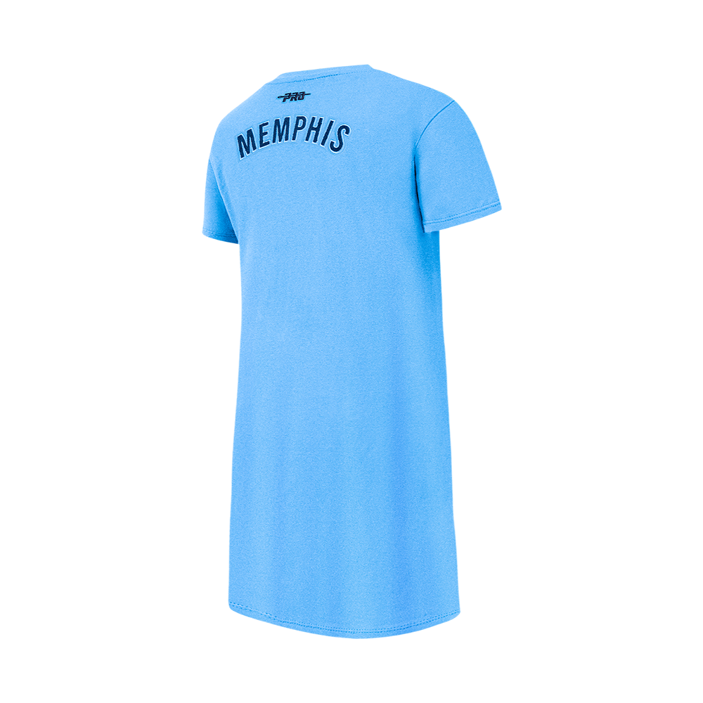 NBA MEMPHIS GRIZZLIES CLASSIC ROBE T-SHIRT POUR FILLE JUNIOR (BLEU UNIVERSITÉ)