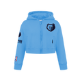 NBA MEMPHIS GRIZZLIES CLASSIC BIG GIRL'S FLC FZ HOODIE (UNIVERSITY BLUE)