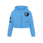 NBA MEMPHIS GRIZZLIES CLASSIC BIG GIRL'S FLC FZ HOODIE (UNIVERSITY BLUE)