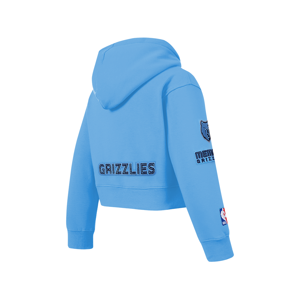 NBA MEMPHIS GRIZZLIES CLASSIC BIG GIRL'S FLC FZ HOODIE (UNIVERSITY BLUE)
