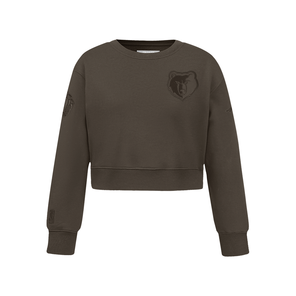 NBA MEMPHIS GRIZZLIES NEUTRAL CHANDAIL À COL ROND EN MOLLETON POUR FILLE JUNIOR (TAUPE FONCÉ)