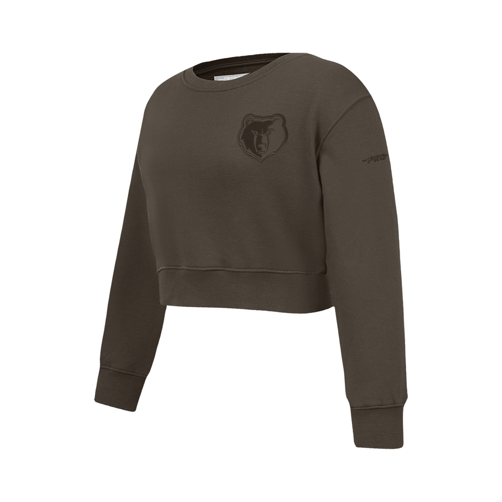 NBA MEMPHIS GRIZZLIES NEUTRAL CHANDAIL À COL ROND EN MOLLETON POUR FILLE JUNIOR (TAUPE FONCÉ)