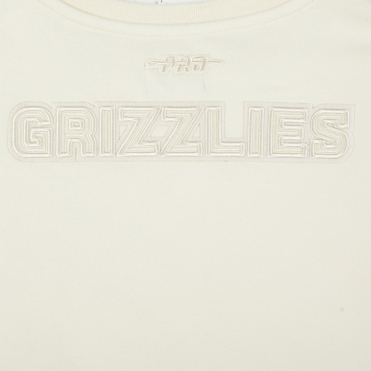 NBA MEMPHIS GRIZZLIES NEUTRAL CHANDAIL À COL ROND EN MOLLETON POUR FILLE JUNIOR (COQUILLE D'ŒUF)