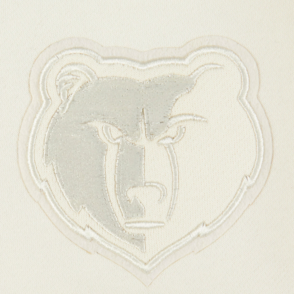 NBA MEMPHIS GRIZZLIES NEUTRAL CHANDAIL À COL ROND EN MOLLETON POUR FILLE JUNIOR (COQUILLE D'ŒUF)