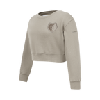 NBA MEMPHIS GRIZZLIES NEUTRAL CHANDAIL À COL ROND EN MOLLETON POUR FILLE JUNIOR (TAUPE)