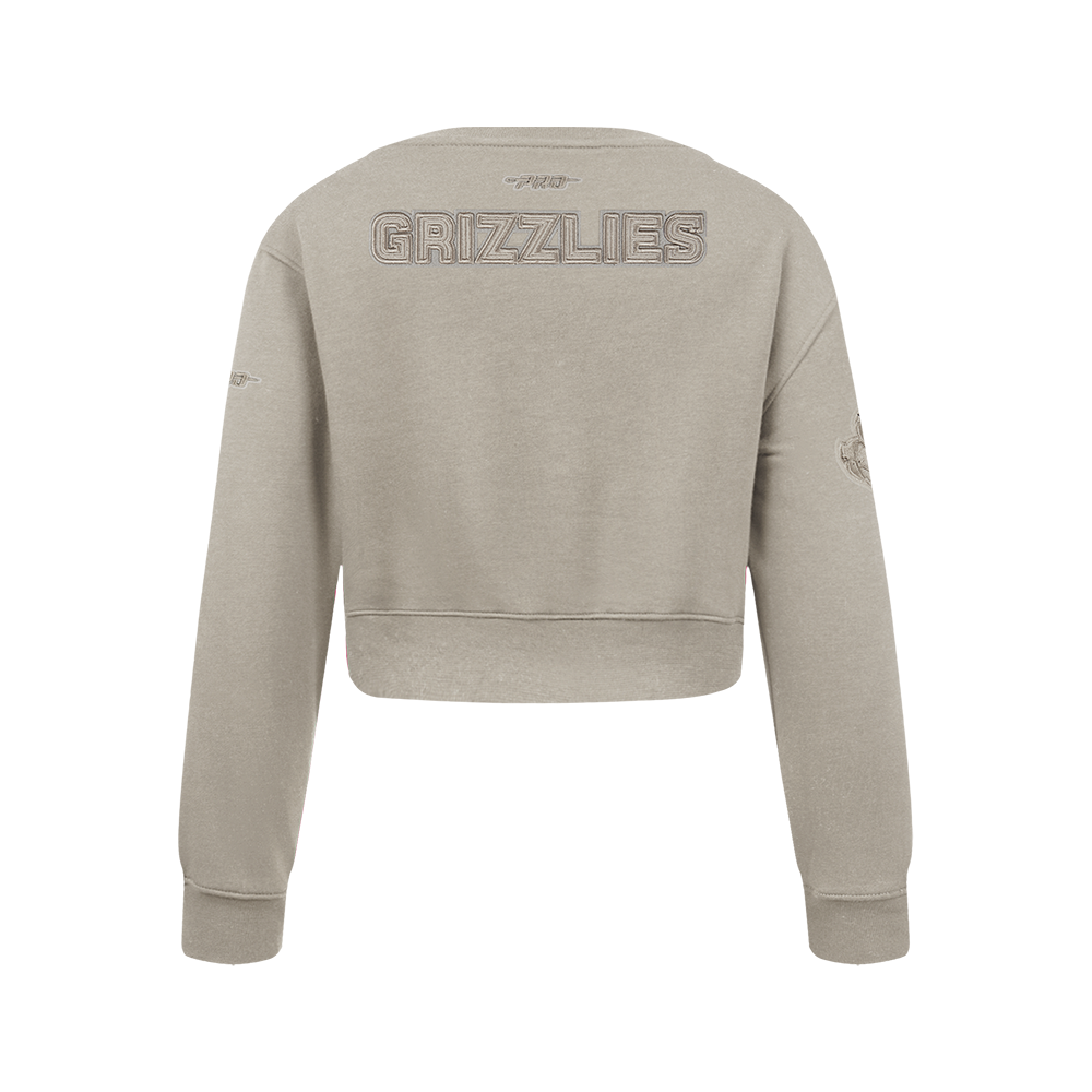 NBA MEMPHIS GRIZZLIES NEUTRAL CHANDAIL À COL ROND EN MOLLETON POUR FILLE JUNIOR (TAUPE)