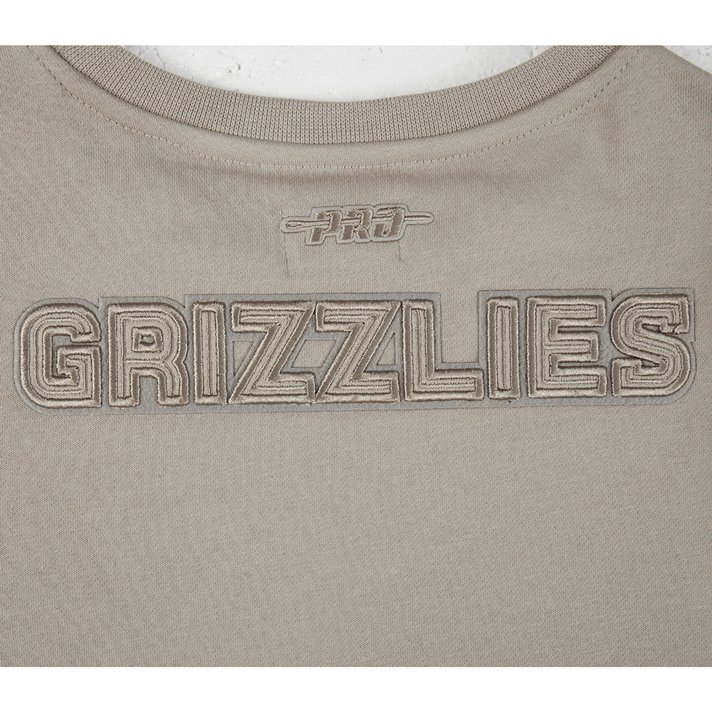 NBA MEMPHIS GRIZZLIES NEUTRAL CHANDAIL À COL ROND EN MOLLETON POUR FILLE JUNIOR (TAUPE)
