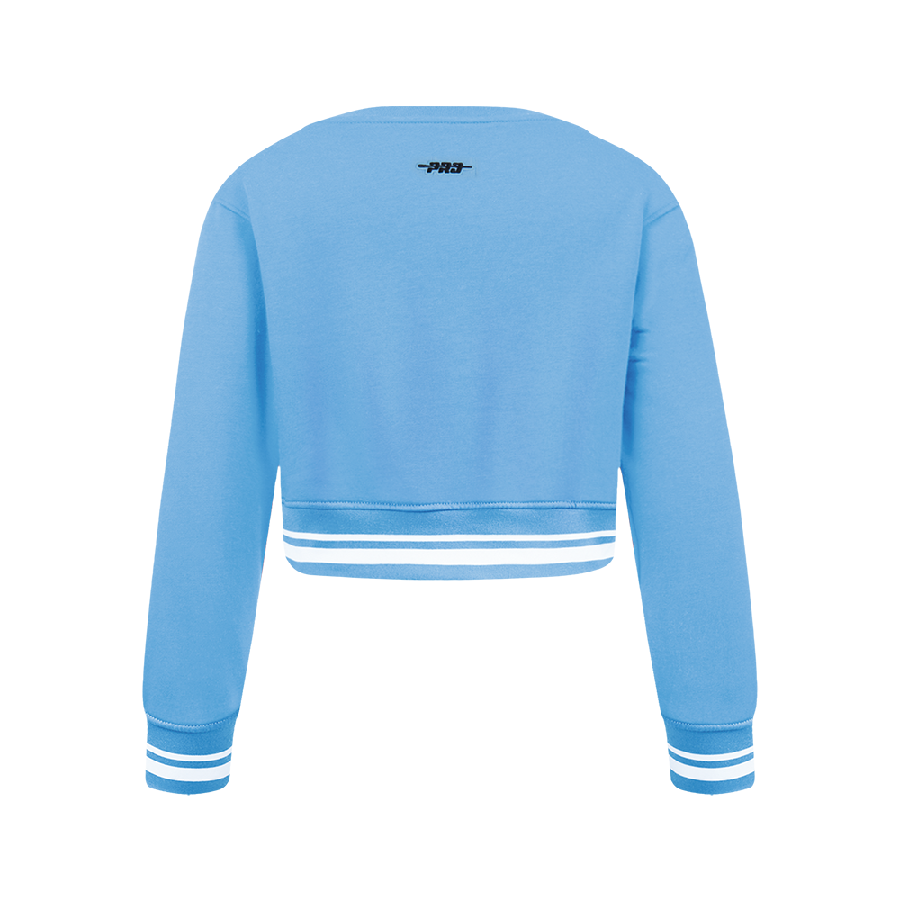 NBA MEMPHIS GRIZZLIES RETRO CLASSIC CHANDAIL À COL ROND EN MOLLETON CÔTELÉ POUR FILLE JUNIOR (BLEU UNIVERSITÉ)