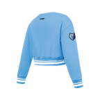 NBA MEMPHIS GRIZZLIES RETRO CLASSIC CHANDAIL À COL ROND EN MOLLETON CÔTELÉ POUR FILLE JUNIOR (BLEU UNIVERSITÉ)