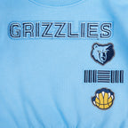 NBA MEMPHIS GRIZZLIES RETRO CLASSIC CHANDAIL À COL ROND EN MOLLETON CÔTELÉ POUR FILLE JUNIOR (BLEU UNIVERSITÉ)