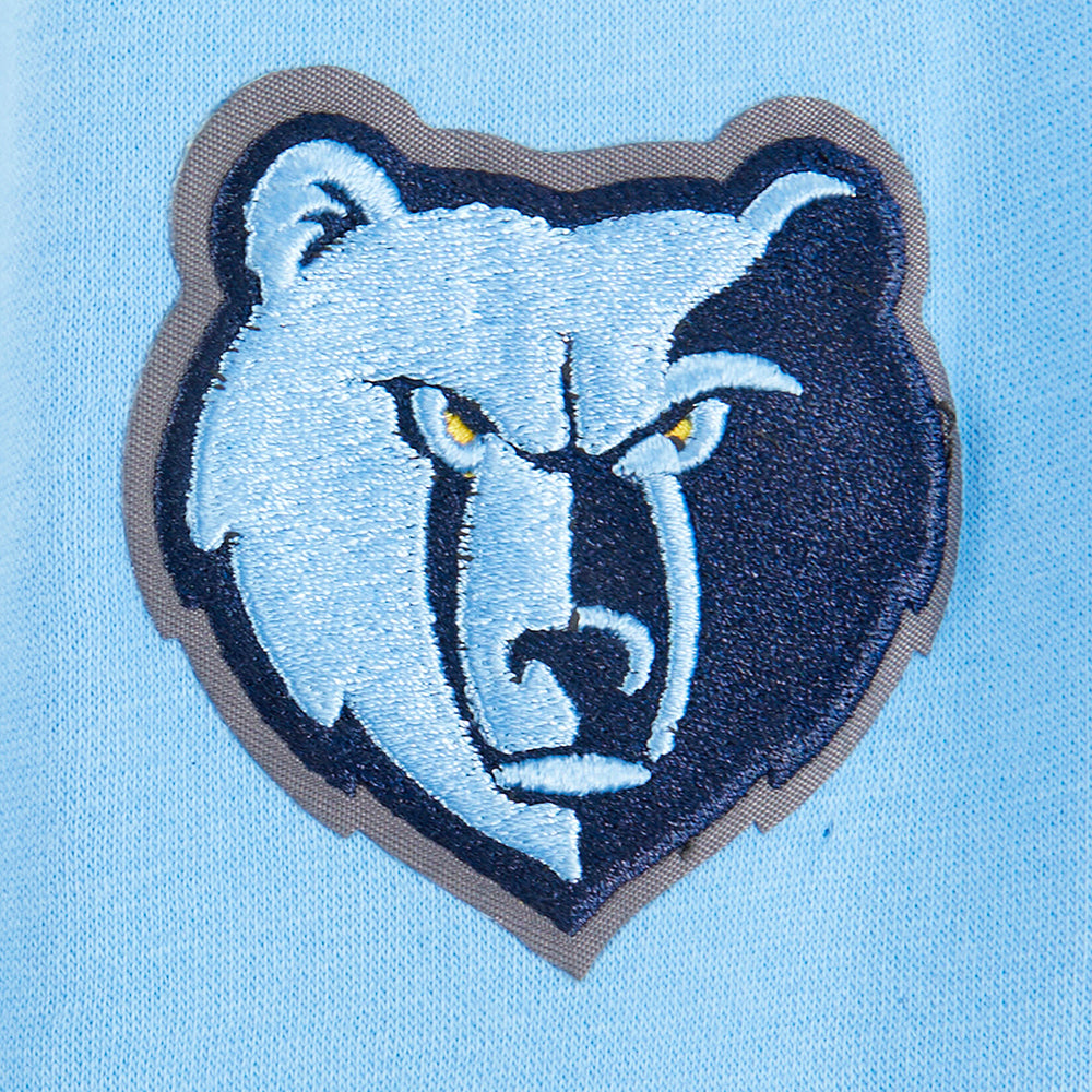 NBA MEMPHIS GRIZZLIES RETRO CLASSIC CHANDAIL À COL ROND EN MOLLETON CÔTELÉ POUR FILLE JUNIOR (BLEU UNIVERSITÉ)