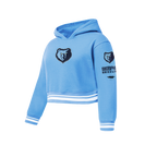 NBA MEMPHIS GRIZZLIES RETRO CLASSIC CHANDAIL À CAPUCHON EN MOLLETON CÔTELÉ POUR FILLE JUNIOR (BLEU UNIVERSITÉ)