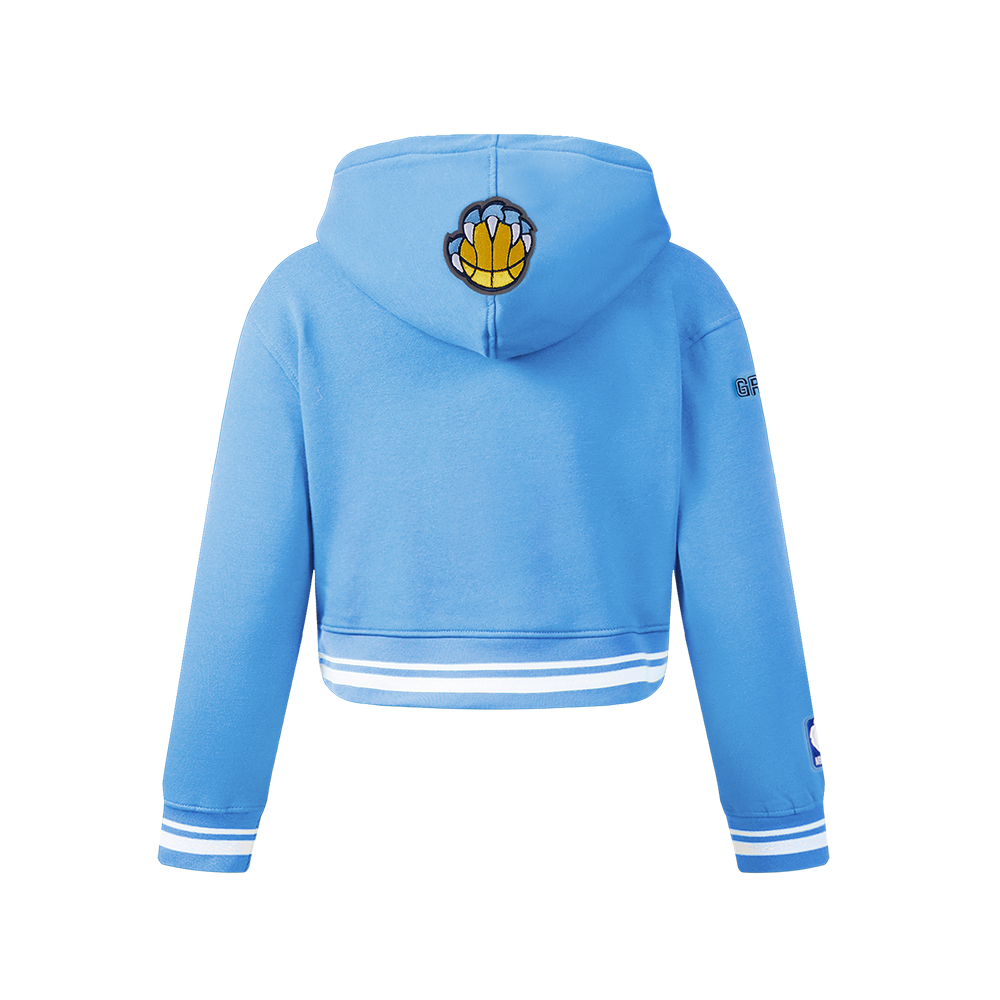 NBA MEMPHIS GRIZZLIES RETRO CLASSIC CHANDAIL À CAPUCHON EN MOLLETON CÔTELÉ POUR FILLE JUNIOR (BLEU UNIVERSITÉ)