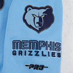 NBA MEMPHIS GRIZZLIES RETRO CLASSIC CHANDAIL À CAPUCHON EN MOLLETON CÔTELÉ POUR FILLE JUNIOR (BLEU UNIVERSITÉ)