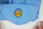 NBA MEMPHIS GRIZZLIES RETRO CLASSIC CHANDAIL À CAPUCHON EN MOLLETON CÔTELÉ POUR FILLE JUNIOR (BLEU UNIVERSITÉ)