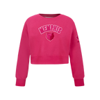 NBA MEMPHIS GRIZZLIES TRIPLE PINK BIG GIRL'S FLC CREWNECK (BEETROOT PURPLE)