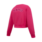 NBA MEMPHIS GRIZZLIES TRIPLE PINK BIG GIRL'S FLC CREWNECK (BEETROOT PURPLE)