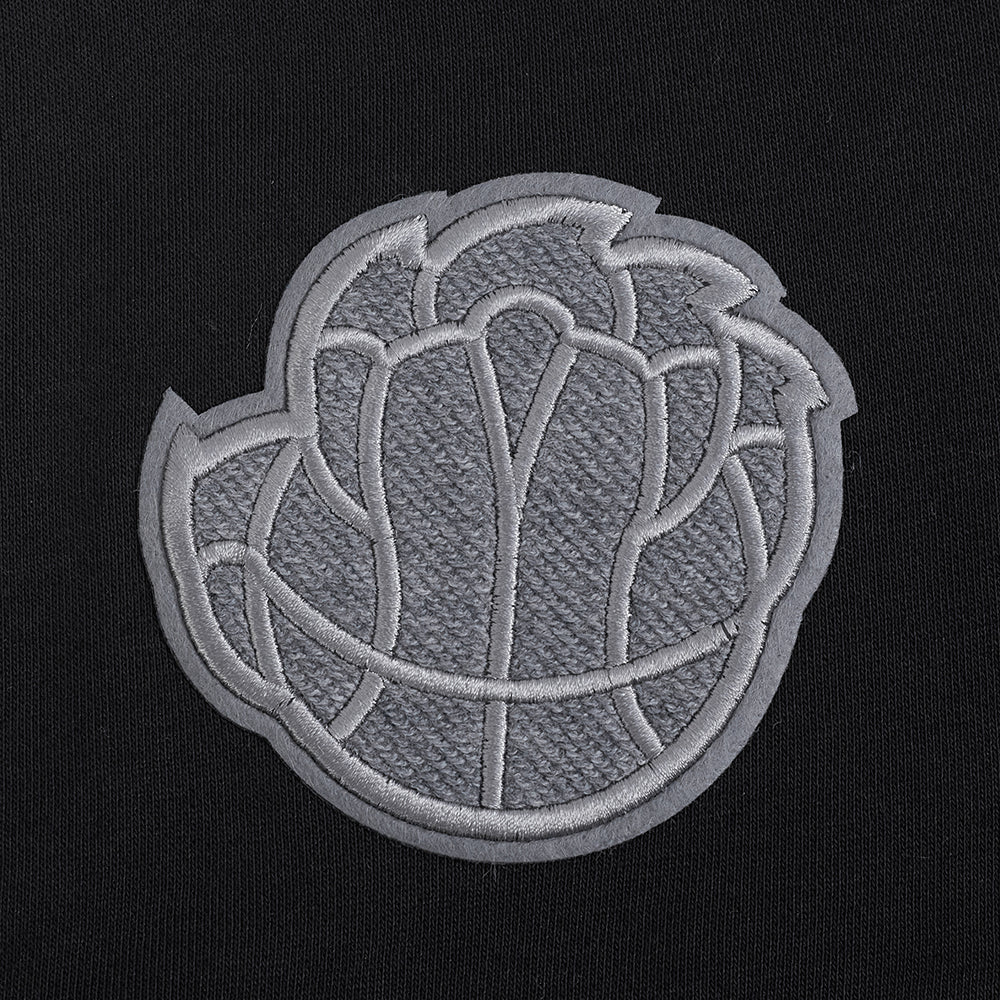 NBA MEMPHIS GRIZZLIES REVERSE FRENCH TERRY WOMEN'S FLEECE CREWNECK (BLACK)