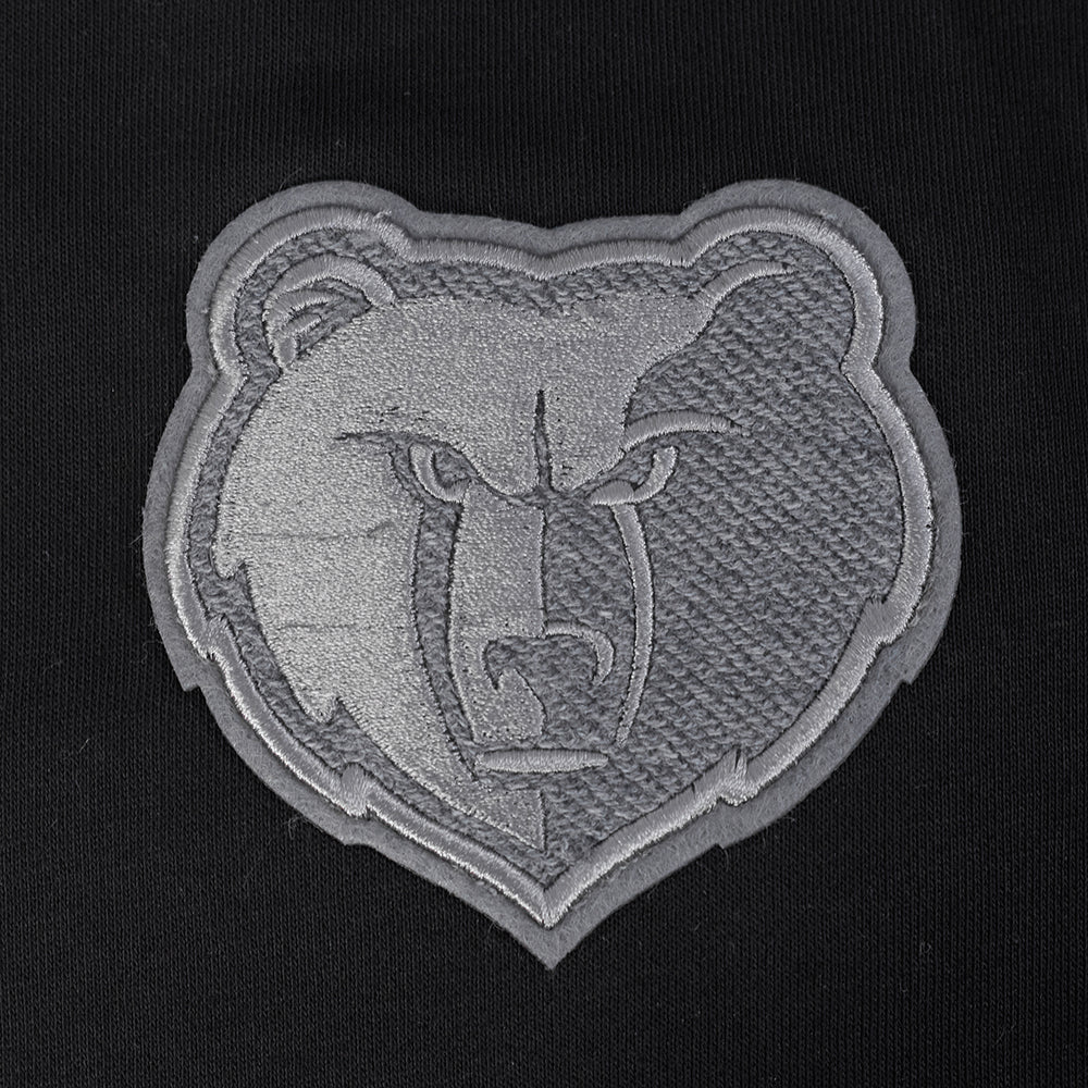 NBA MEMPHIS GRIZZLIES REVERSE FRENCH TERRY WOMEN'S FLEECE CREWNECK (BLACK)