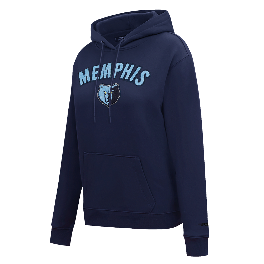 NBA MEMPHIS GRIZZLIES CLASSIC WOMEN'S FLEECE PULLOVER HOODIE (MIDNIGHT NAVY)