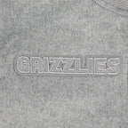 NBA MEMPHIS GRIZZLIES REVERSE FRENCH TERRY WOMEN'S WOOL VARSITY JACKET (BLACK/GRAY/EGGSHELL)