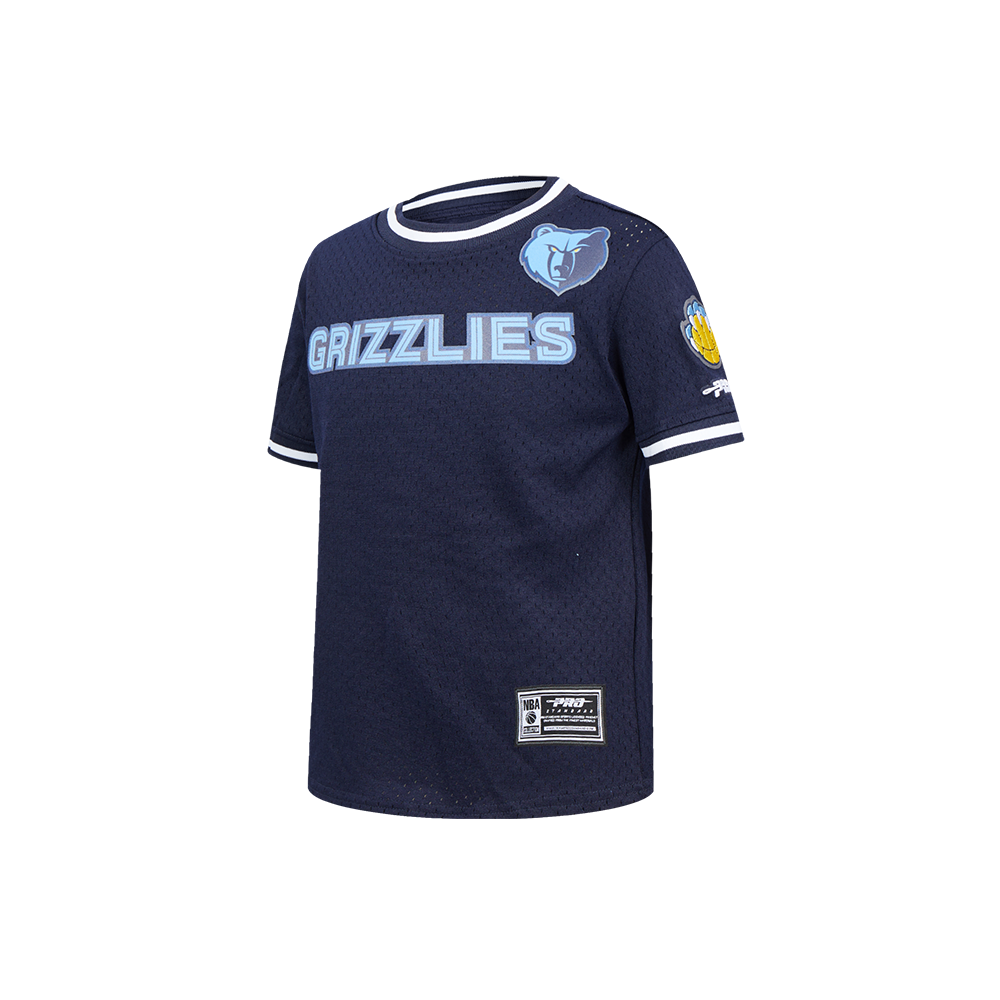 NBA MEMPHIS GRIZZLIES CLASSIC T-SHIRT EN FILET À MANCHES COURTES POUR GARÇON ENFANT (MARINE MINUIT)