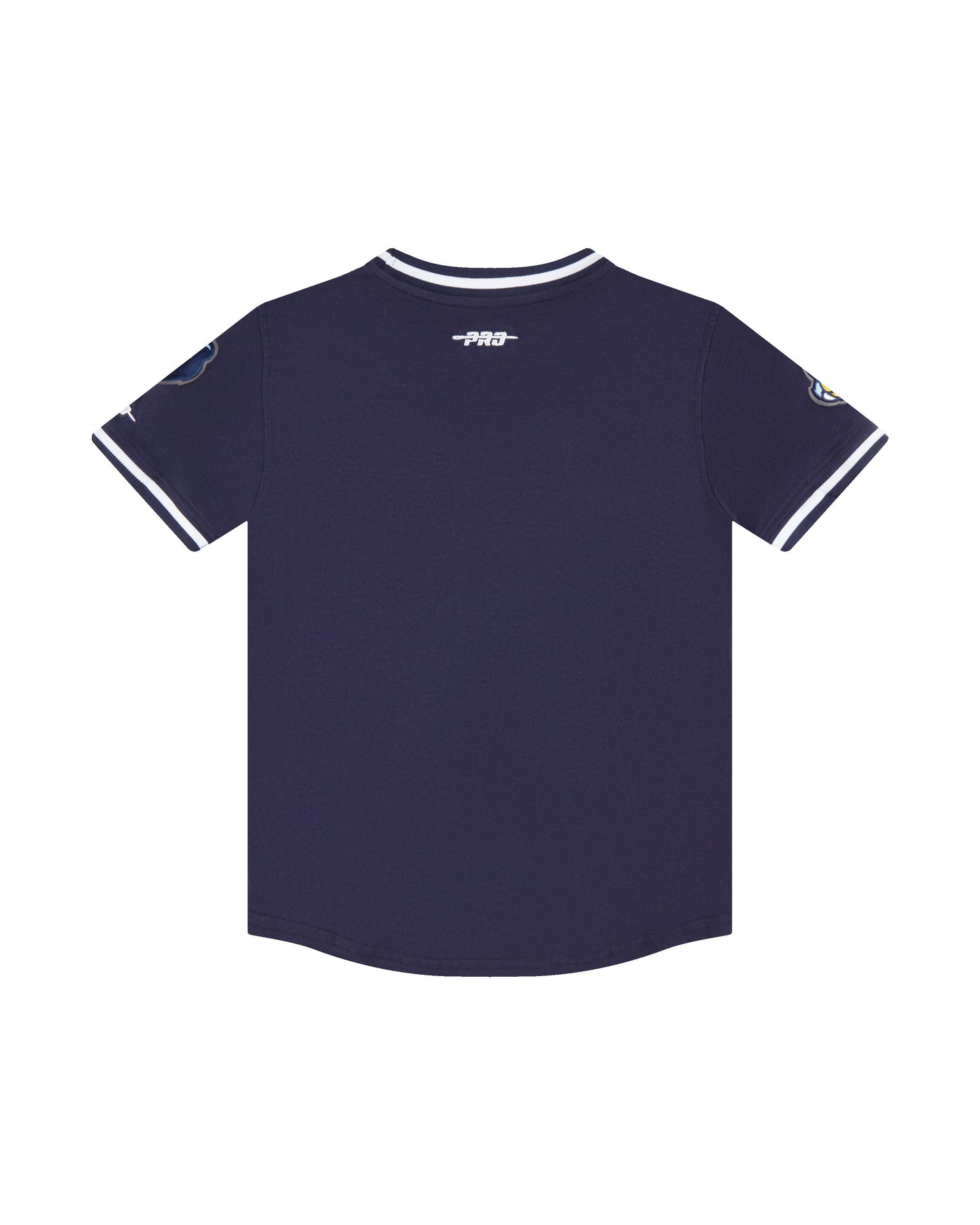 NBA MEMPHIS GRIZZLIES CLASSIC LITTLE BOYS SHORT SLEEVE STRIPED RIB TEE (MIDNIGHT NAVY)